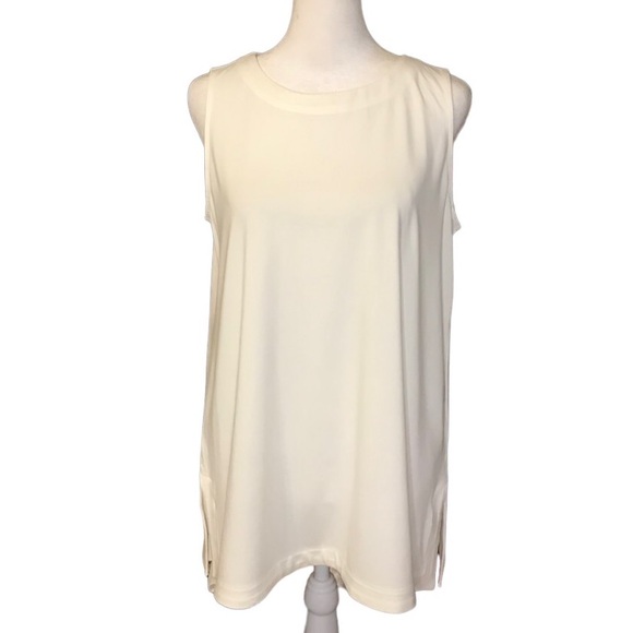 NEW J. Jill Wearever Layering Tank in White Size Medium - Picture 3 of 8